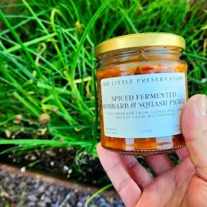 Spicy Fermented Rhubarb & Squash Pickle (Apr ’26)